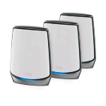 NETGEAR Orbi RBK853 - Impianto Wi-Fi (router, 2 prolunghe) - maglia - GigE, 2.5 GigE - Wi-Fi 5, Wi-Fi 6 - Tri-Banda